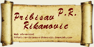 Pribisav Rikanović vizit kartica
